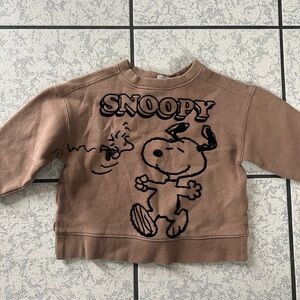 Zara snoopy kids sweater size 6